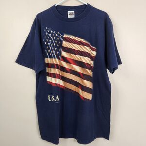 Tultex Vintage 1999 Mens USA Stars Amd Stripes SS Crewneck Tee XL